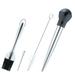 4pcs Stainless Steel Silicone Bulb Turkey Baster Syringe with 1 Stainless Steel Needles & 1 Cleaning Brush For Basting & Grilling