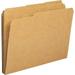 Business Source 1/3-cut Tab Heavy Weight Kraft File Folders Letter - 8 1/2 x 11 Sheet Size - 1/3 Tab Cut - Top Tab Location - Assorted Position Tab Position - 11 pt. Folder Thickness - Kraft Stock