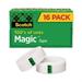 Magic Tape Value Pack 1 Core 0.75 X 83.33 Ft Clear 16/pack | Bundle of 10 Packs