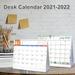 MTFun 2021-2022 Desk Calendar Standing Flip Desktop Calendar Dec 2021 to Dec 2022 Double Side Table Calendar with Memo Pages Academic Year Students Study Calendar for Home Office
