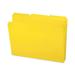 Smead Top Tab Poly Colored File Folders 1/3-Cut Tabs: Assorted Letter Size 0.75 Expansion Yellow 24/Box