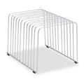 Wire Desktop Organizer 11 Sections Letter To Legal Size Files 9 X 11.38 X 8 Silver | Bundle of 2 Each