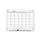 QUARTET Infinity Magnetic Glass Calendar Whiteboards 24 x 18 White