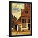 Johannes Vermeer The Little Street Art Print Poster Framed Poster Wall Art 15x21 Sold by Art.Com