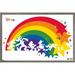 Disney Mickey Mouse & Friends - Rainbow Wall Poster 14.725 x 22.375 Framed