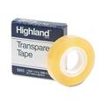 5PACK 3M Highlandâ„¢ Transparent Tape 1/2 x 1296 1 Core Clear