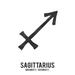 Sagittarius Astrology Zodiac Symbol Ink Drawing (16x24 Giclee Gallery Art Print Vivid Textured Wall Decor)