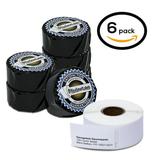 6 Rolls of Dymo 30578 Compatible White Multipurpose Return Address Labels for LabelWriter Label Printers 3/4 x 2 inch (500 Labels Per Roll)