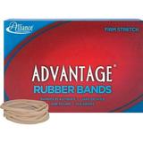 Alliance Rubber 26325 Advantage Rubber Bands - Size #32 - Approx. 700 Bands - 3 x 1/8 - Natural Crepe - 1 lb Box | Bundle of 10 Boxes