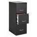 Pemberly Row Metal 3 Drawer Letter File Cabinet in Black