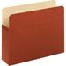 Pendaflex Letter Recycled File Pocket - 8 1/2 x 11 - 800 Sheet Capacity - 3 1/2 Expansion - Redrope - Brown - 10% Recycled - 5 / Pack | Bundle of 10 Packs