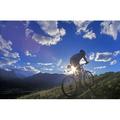 Mountain Biker at Sunset Canmore Alberta Canada Poster Print by Chuck Haney (36 x 24)