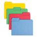 Smead SuperTab Colored File Folders 1/3-Cut Tabs: Assorted Letter Size 0.75 Expansion 11-pt Stock Color Assortment 1 24/Pack