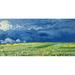 Wheatfield under thunderclouds Poster Print by Vincent Van Gogh (24 x 48)