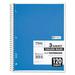 2PK Mead 06710 Spiral Bound Notebook Perforated College Rule 8 1/2 x 11 White 120 Sheets