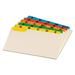 Oxford Manila Index Card Guides with Laminated Tabs 1/5-Cut Top Tab A to Z 5 x 8 Manila 25/Set