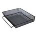 DS-067 Mesh Stackable Front Load Tray Letter Black