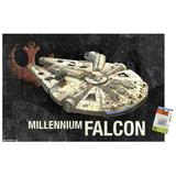 Star Wars: Saga - Millennium Falcon Wall Poster with Push Pins 22.375 x 34