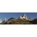 Panoramic Images PPI142044L Low angle view of mountains Mt Fitzroy Cerro Torre Argentine Glaciers National Park Patagonia Argentina Poster Print by Panoramic Images - 36 x 12