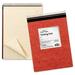 Ampad-1PK Gold Fibre Retro Wirebound Writing Pads Wide/Legal Rule Red Cover 70 Antique Ivory 8.5 X 11.75 Sh