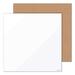 U Brands Tile Board Value Pack (1) Tan Cork Bulletin (1) White Magnetic Dry Erase 14 x 14 Each