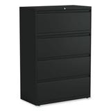 Alera Lateral File 4 Legal/Letter-Size File Drawers Black 36 x 18.63 x 52.5