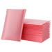 NUOBESTY 50pcs Shockproof Padded Bubble Envelopes Bubble Mailers Waterproof Bubble Packing Envelope (Pink 15x11cm)