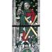 Apostle Andrew stained glass 13th century Poster Print (18 x 24)