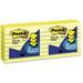 Post-it Pop-up Notes Original Canary Yellow Pop-Up Refill Lined 3 x 3 100-Sheet 6/Pack (R335YW)