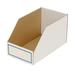 Foldable Corrugated Shelf Bin 9-3/4 W x 17-1/2 D x 10 H White Lot of 27