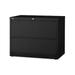 Lorell Lateral File 2-Drawer 42 x18-5/8 x28 Black 60554