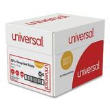 Universal 30% Recycled Copy Paper 92 Bright 20 lb. 8.5 x 11 White 500 Sheets/Ream 5 Reams/Carton