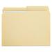 Universal UNV16112 2-Ply 1/2-Cut Assorted Top Tab File Folders - Letter Size Manila (100/Box)