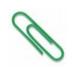 Baumgartens Vinyl Coated Paper Clips #1 Standard Size 100 Pack GREEN (ES-5060)