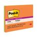 Post-itÂ® Super Sticky Notes 8 in x 6 in Energy Boost Collection Lined 4 Pads/Pack 45 Sheets/Pad