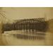 Building military railroad truss bridge across Bull Run April 1863 Poster Print (24 x 36)