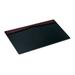 Burgundy Leather 34 X 20 Top-Rail Desk Pad