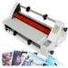 FETCOI Hot Cold Roll Laminator 110V 13 V350 Laminator Digital Display Single&Dual Sided Laminating Machine 4 Rollers Hot Cold Roll Laminator for BOPP PTE Film