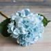 Silk Hydrangea Heads with Stems Artificial Flowers Artificial Silk Hydrangea Bouquet Flowers Silk Hydrangea Heads Artificial Flowers Heads with Stems for Home Wedding Decor 1pcs