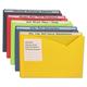 Write-On Poly File Jackets Straight Tab Letter Size Assorted Colors 25/box | Bundle of 10 Boxes