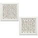 Gango Home Decor Contemporary This is My Wish for You & The Lord is My Shepherd by Lauren Rader (Ready to Hang); Two 12x12in White Framed Prints