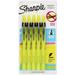 Sharpie Retractable Highlighters Narrow Chisel Tip Yellow 5/Pack (1740822) 709554