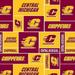 Central Michigan University Fleece Fabric-Sold by the yard