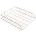 Nordic Wind Stackable File Rack Metal Storage Basket Rack Organizer Home Storage Rose gold