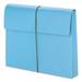 Smead Expanding Wallet with Elastic Cord 2 Expansion 1 Section Elastic Cord Closure Letter Size Blue 10/Box