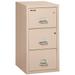 FireKing 3-Drawer Vertical Safe-In-A-File Cabinet 31 Depth Legal Size 1-Hour Fire Resistant Impact Rated Cabinet High-Security Keylock 30 Min. Protection for Media Files Champagne