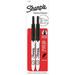 Sharpie Retractable Ultra Fine Point Permanent Marker Ultra Fine Marker Point - Retractable - Black - 2 / Pack