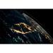 View of planet Earth from space showing night time over Cuba and Florida Poster Print by Panoramic Images (24 x 18)