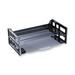 Recycled Plastic Side Load Desk Trays 2 Sections Legal Size Files 16.25 X 9 X 2.75 Black | Bundle of 2 Packs