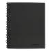 Wirebound Guided Meeting Notes Notebook 1 Subject Meeting-Minutes/notes Format Dark Gray Cover 11 X 8.25 80 Sheets | Bundle of 10 Each